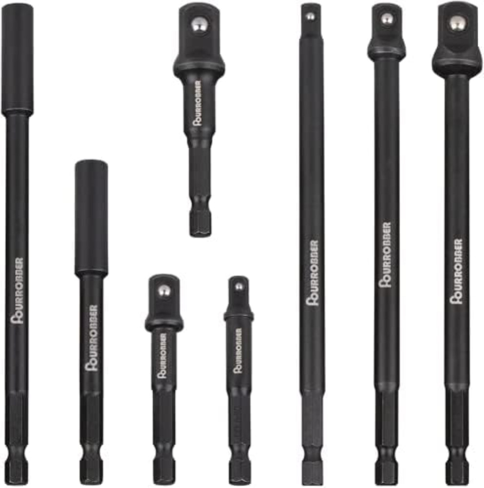 OFFERTA Set 8 Adattatori FOURROBBER CR-V per Bussole e Avvitatori