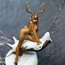 1/12 Scale Resin Figure Deer Girl Fawn Model Kit Unpainted Unassembled
