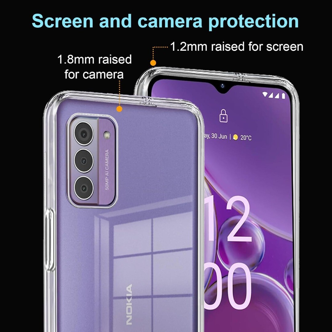 Per Nokia G42 5G Custodia,Sottile Trasparente Silicone Urto - Foto 4