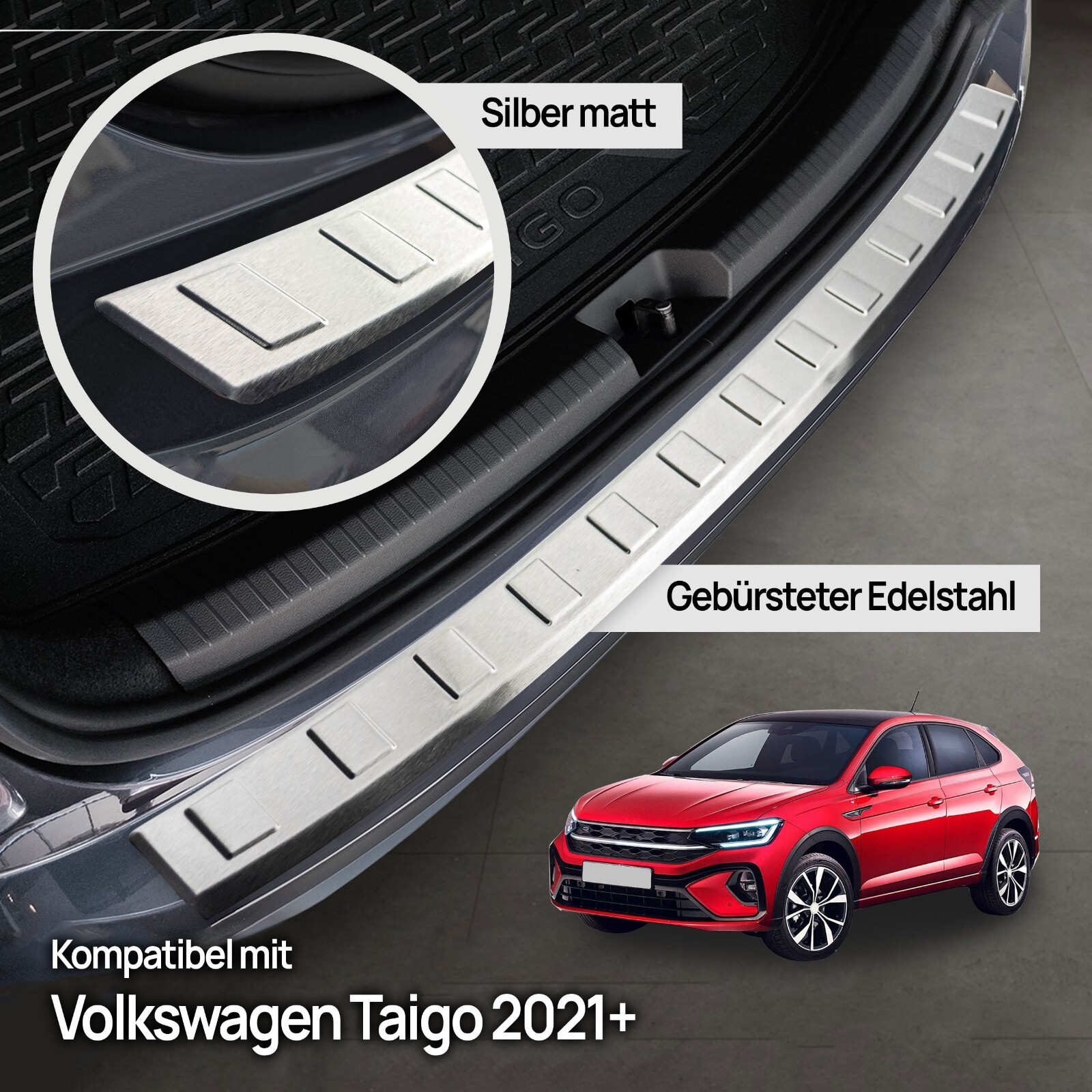 Ladekantenschutz Für VW Atlas 2025 - Kohlefaser, 104x9cm