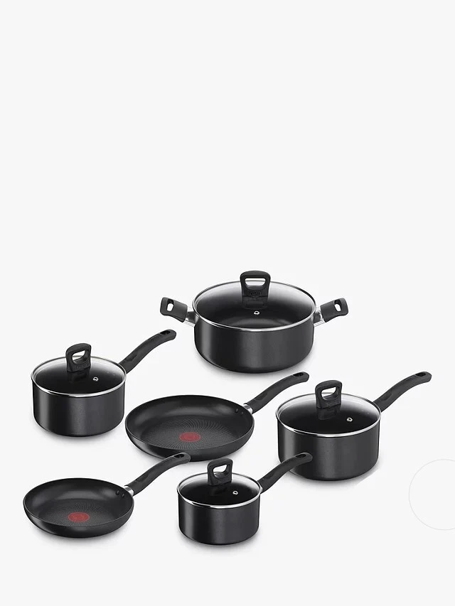 Tefal Enhance Aluminium Non Stick Frying Pan Saucepan Set 6