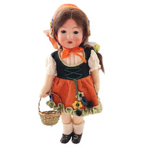 Antique Gekleidete Puppe Doll Bisque Made in Germany Factory Original 1911