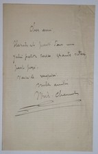 Chaumet William - Lettera autografo autografata, Erode