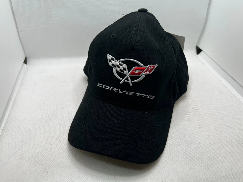 Sombrero Corvette GM con Licencia Oficial Sombrero Nuevo con Etiquetas Genuino Negro Flex Equipado Foto 2 de 4