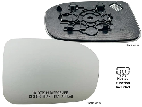 For Mirror Glass Heated 2014 2015 Honda Civic Passenger Right Side HO1325126