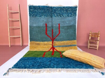 moroccan rug 5x8, berber rug Beni Ourain Rug rug berber rugs handmade rug