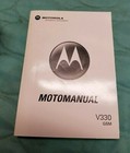 Motorola V330 GSM Mobile Cell Wireless Phone User Owner's Manual Guide Book 
