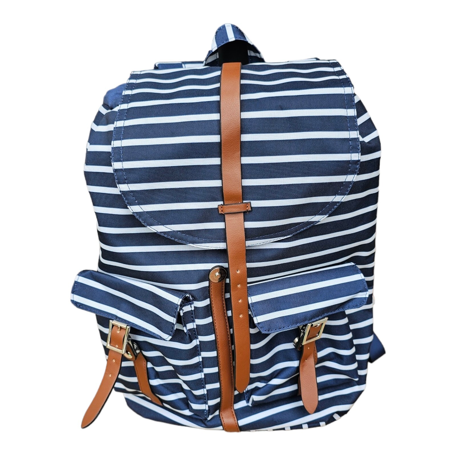 No Boundaries Drawstring Backpack Classic Navy Wh… - image 2