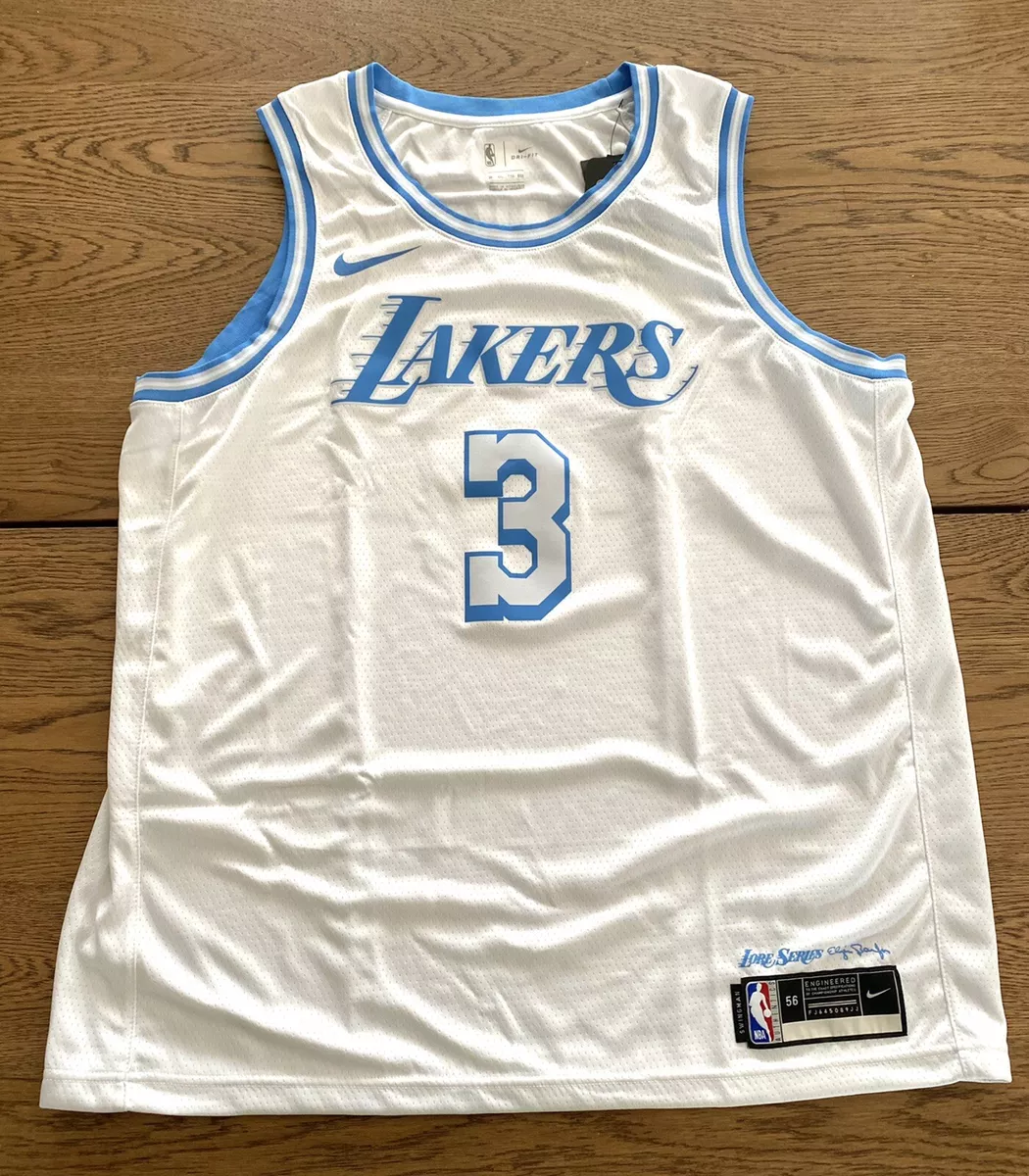 Nike Los Angeles Lakers Men's City Edition Swingman Jersey - Anthony Davis - White