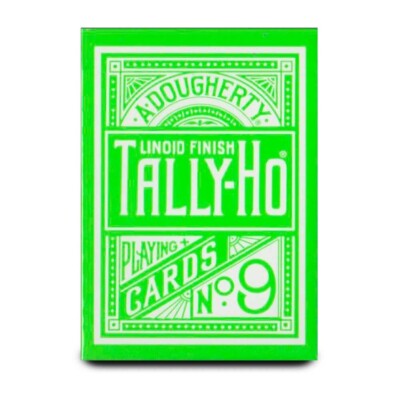 Tally-Ho Green Reverse Circle Back Playing Cards - Brand New Sealed Deck