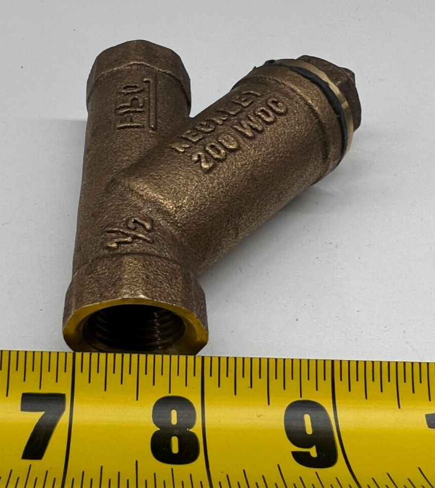 1/2" Keckley Wye Strainer Bronze Female Threaded NPT Style F150 200 WOG