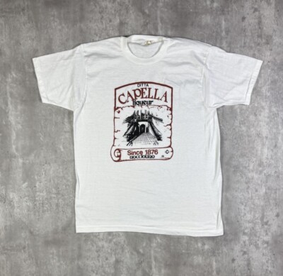 Vintage 80s Ditta Capella Liquer Beer T Shirt Single Stitch size M