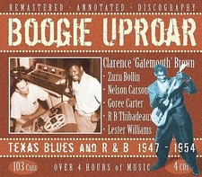 Boogie Uproar Texas Blues R&B 1947-1954 Box Clarence Gatemouth Brown 4CD JSP UK
