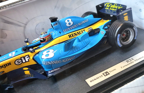 Hot Wheels 1/18 2004 Fernando Alonso Renault F1 R24 "Mild Seven" Diecast, Sealed - Picture 4 of 15