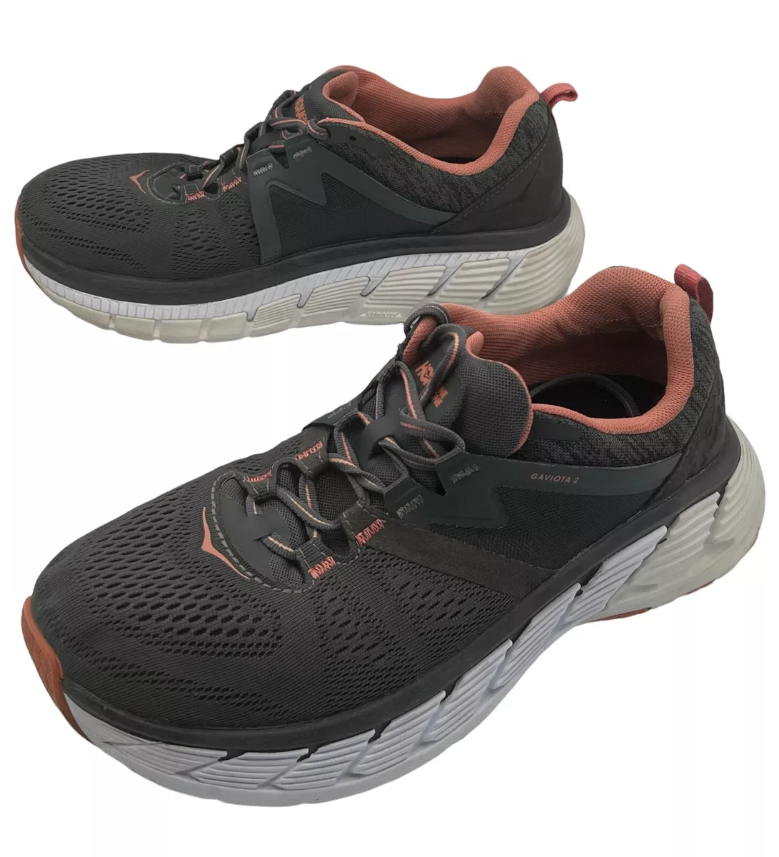 Hoka One One Women s Gaviota 2 Road Running Shoes US 10 D Gray Pink