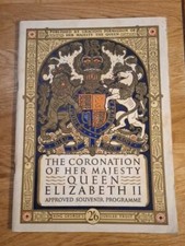 1953 Queen Elizabeth II Coronation Souvenir Programme | Vintage