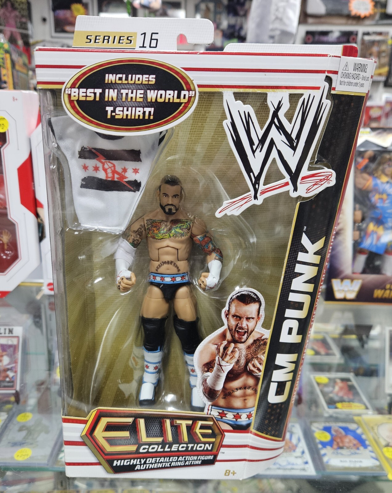 CM Punk Mattel WWE Elite Collection Series 16 figure toy NXT AEW gift RARE