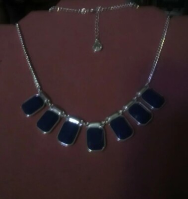 Liz Claiborne 1976 Navy Blue Necklace 17