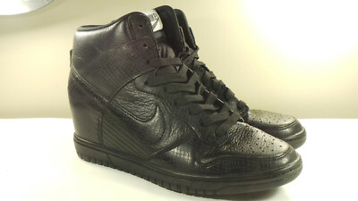 NIKE 2013 DUNK SKY HI HIDDEN WEDGE SNAKE BLACK 7.5 VINTAGE FORCE