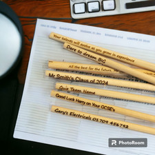 Personalised Mini Pencils - Business Branding Golf Clubs Societies Scouts Guides