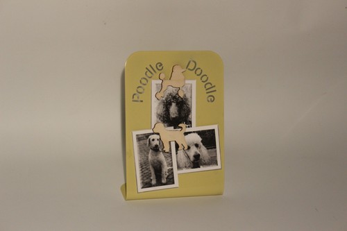 Free Standing Metal Poodle Doodle Memo Board Gift Package. Cockerpoo Labradoodle - Picture 5 of 9