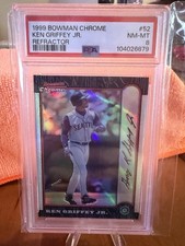 1999 Bowman Chrome Ken Griffey jr Refractor