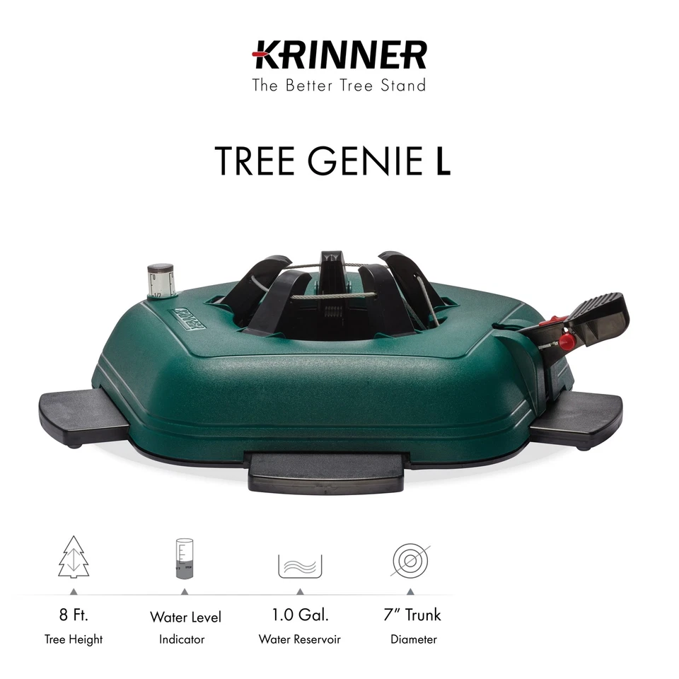 KRINNER Tree Genie Christmas Tree Stand, Large - Foot Pedal Setup for 8ft Trees - Image 2 of 4