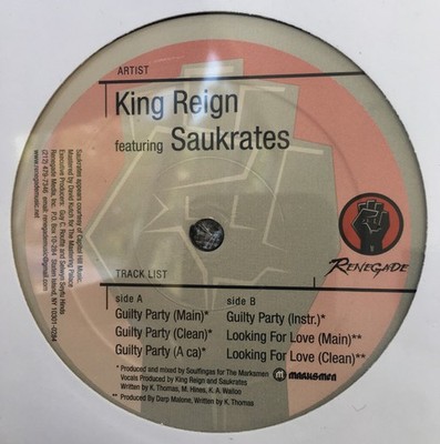 Reign - Guilty Party / Looking For Love - USA 12'' Vinyl - Unknown - Renegade