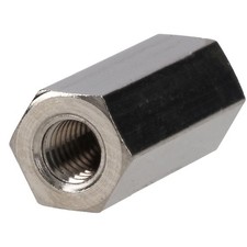 Image of R-TECH Hex Threaded F-F Spacers Brass M3 12mm - Pack Of 25