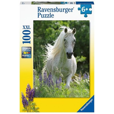NEW SEALED Ravensburger 12927 Horse in Flowers 100Pc XXL Jigsaw Puzzle US SELLER
