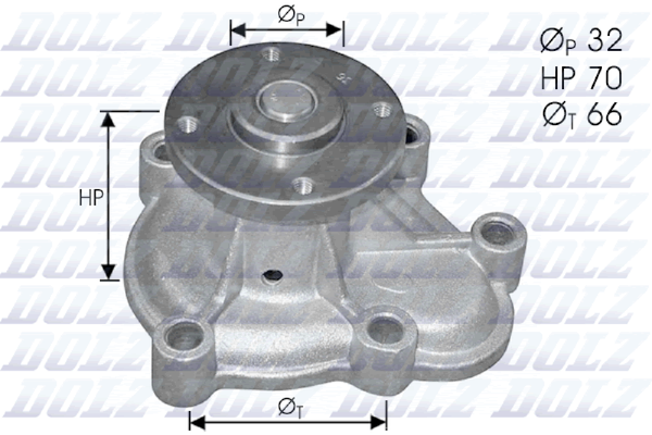 Wasserpumpe MotorküHlung Dolz O130 FüR CC S93 Opel TR S83 T85 Corsa Kadett F08-image
