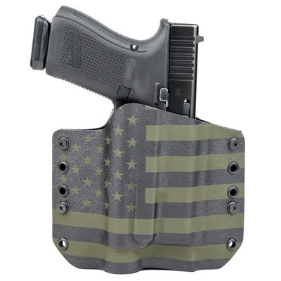 OWB Light Holster - Springfield Handguns - O-Light Baldr Pro - USA Green & Black