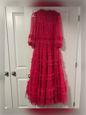 strapless open back dress Needle & Thread
