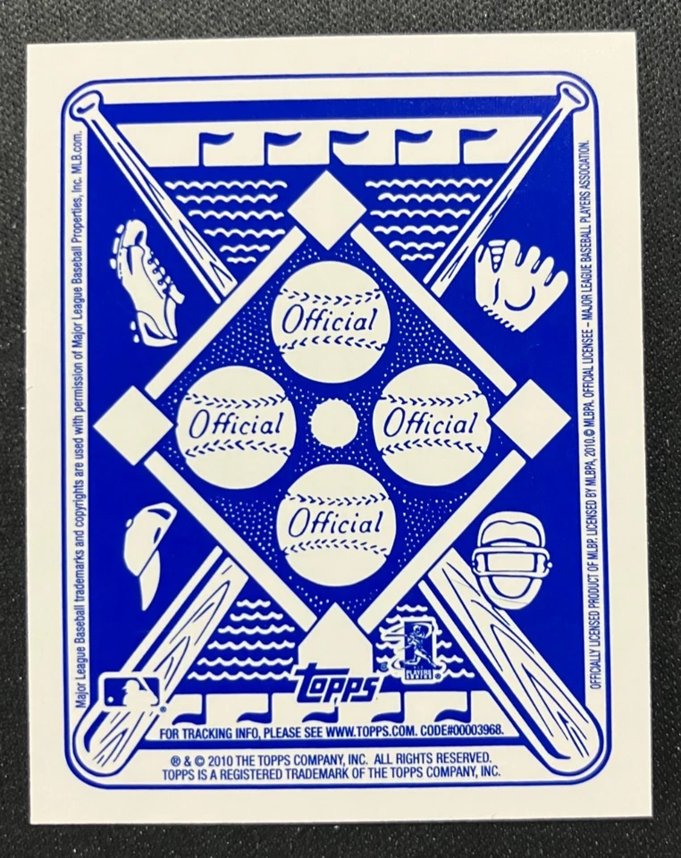 2010 Topps #4 Tim Lincecum (MLB) - 1951 Reprint Blue Back Insert NM - Image 2 of 2