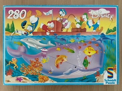 Schmidt Puzzle - Angelpartie - 280 Teile - Vintage alt Disney Comic RAR Donald