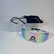 Pit Style Polarized Viper Sunglasses | Blue/R...
