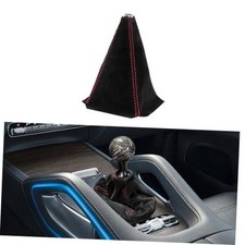Car Shift Boot Cover, Shifter Boot Cover, Gear Gaiter Cover Auto Black/Red