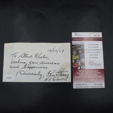 Ken Strong Signed Hand-Written Letter New York Giants Autograph JSA ZJ22813