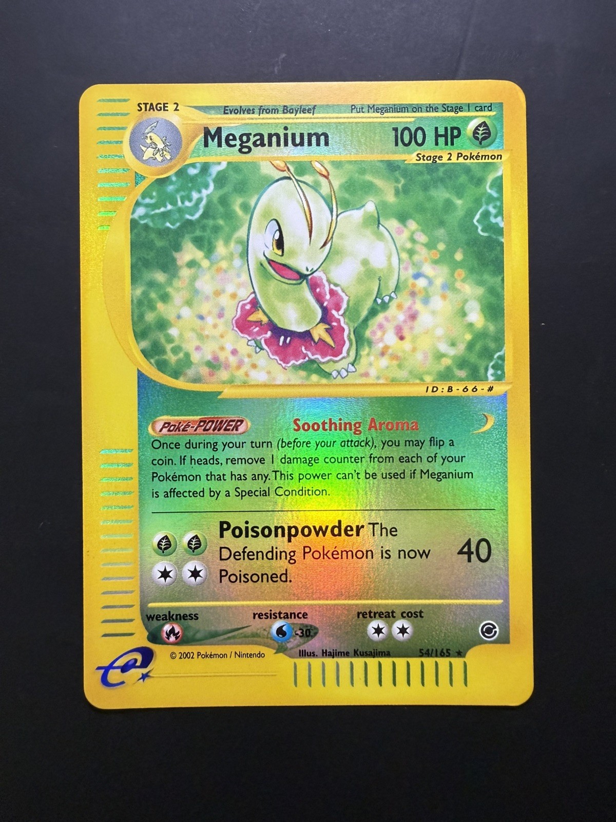 Meganium 18/165 Reverse Holo Rare Expedition Base Pokemon TCG Near Mint