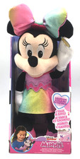 New Boxed Disney Junior Singing Minnie Mouse Mickey Sings Phrases Talking Plush