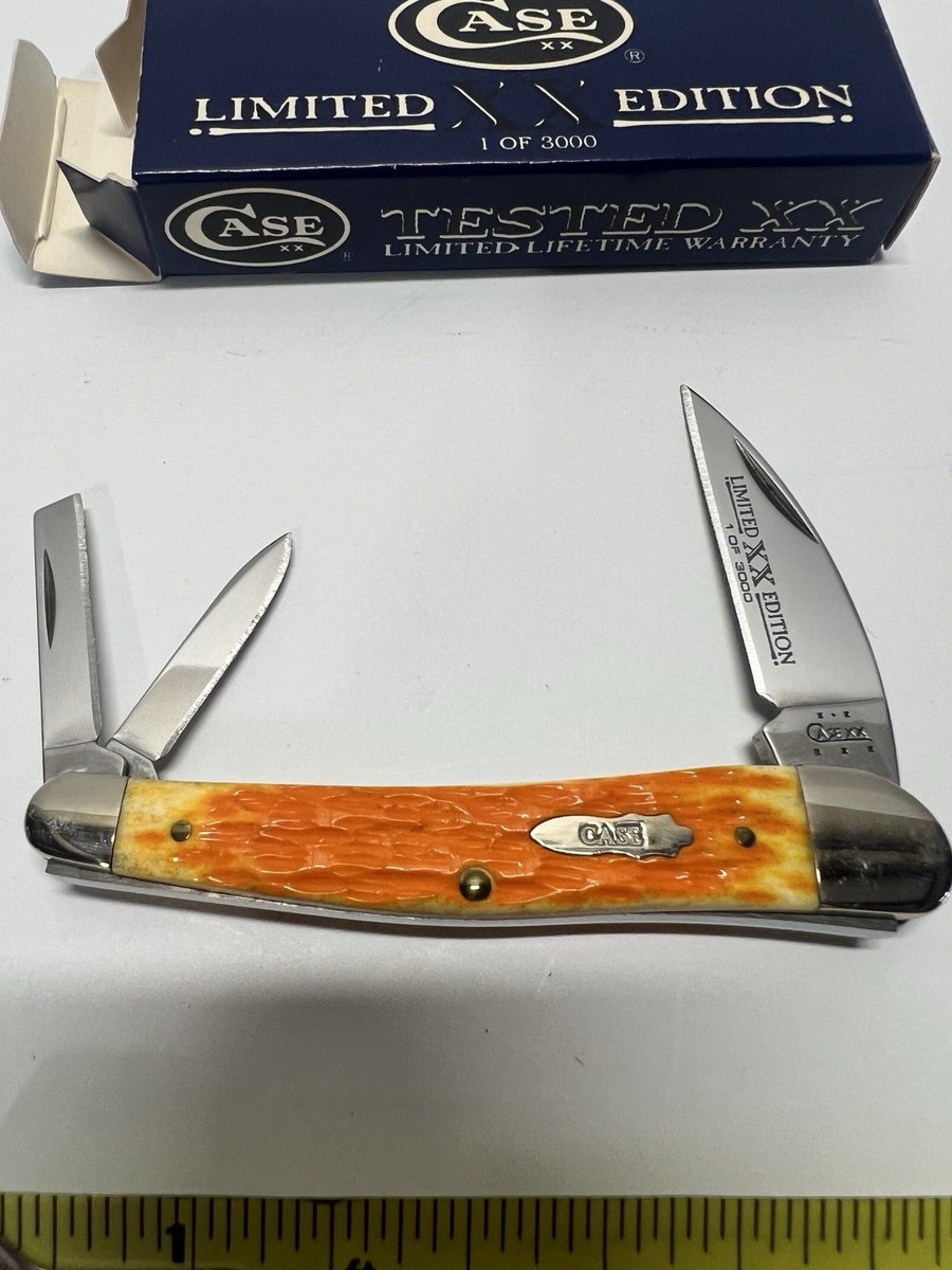 Case XX 6355WH Seahorse Whittler 3 blade pocket knife Bone Limited