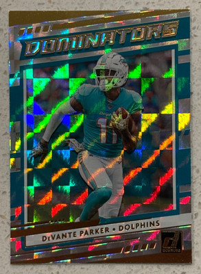 2020 Panini Donruss DeVante Parker Dominators Insert Miami Dolphins