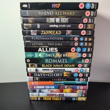 21x War Movie DVDs Collection Bundle – Military Films Job Lot