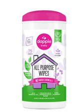 Dapple Baby All-Purpose Cleaning Wipes Lavender Scent 75 Plant-Based Wipes