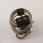 Master Lock Gray Bike Cable Lock w/ Key 5 Ft x 1/2 in Used — photo 1