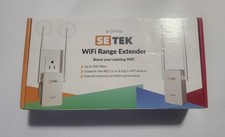 SETEK WiFi Range Extender Signal Booster Long Range Coverage, Wireless