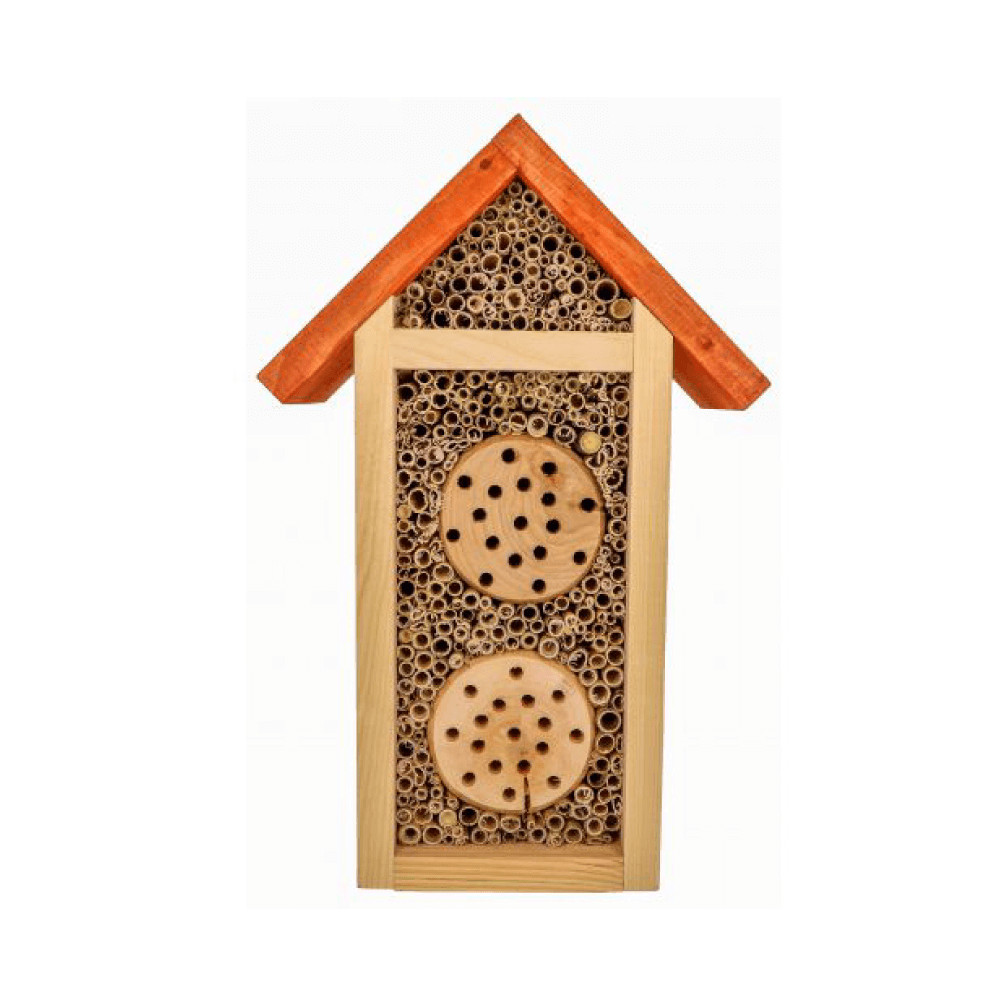 Gite à insectes Premium avec toit étanche zinc et compartiments de ponte