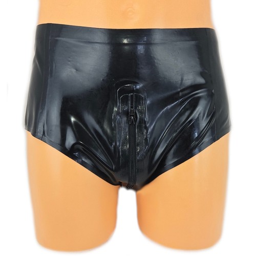 Latex Slip mit Reißverschluss und Analkondom 0,4 Size:M(3576) - Bild 4 von 6