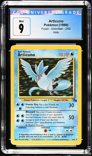 Articuno (Unlimited) graded CGC 9 for sale on eBay