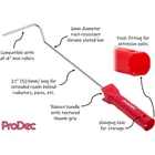 ProDec 4" Inch Mini Paint Roller Frame Extended 21" Long Painters Radiator Stick